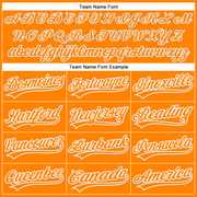 Custom Bay Orange White-Gray Authentic Baseball Jersey