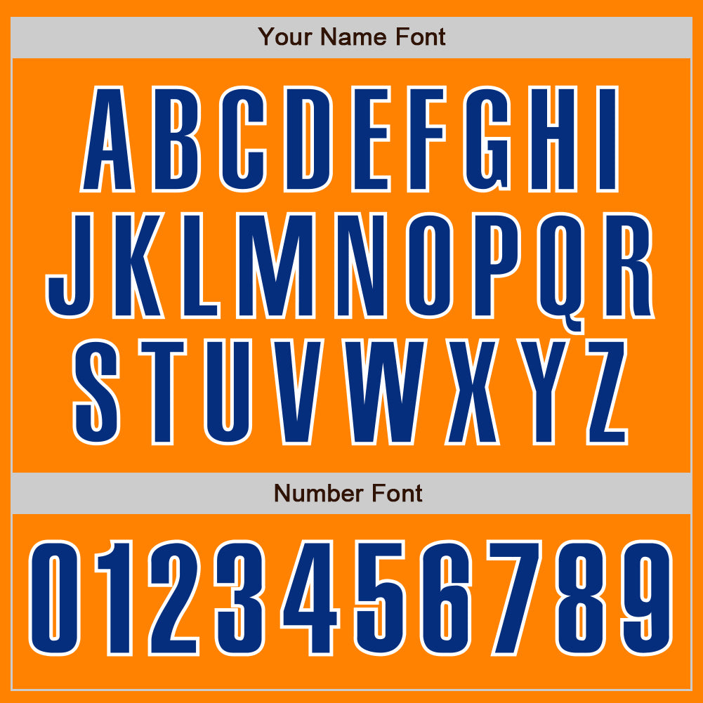 Custom Bay Orange Royal-White Authentic Baseball Jersey