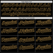 Custom Black Old Gold Authentic Baseball Jersey