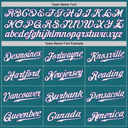 Custom Teal Purple-White Authentic Baseball Jersey