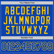 Custom Thunder Blue Yellow Authentic Baseball Jersey