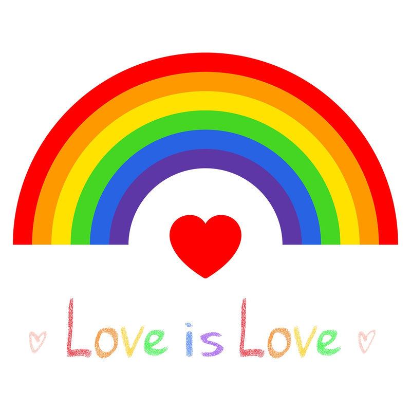 Custom White Gold-Red Rainbow For Pride Month Love Is Love LGBT Performance T-Shirt