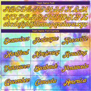 Custom Tie Dye Gold-Purple 3D Performance T-Shirt