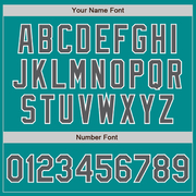 Custom Aqua Steel Gray-White Authentic Baseball Jersey