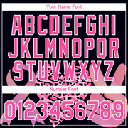 Custom Black Pink-White 3D Pink Ribbon Breast Cancer Performance T-Shirt