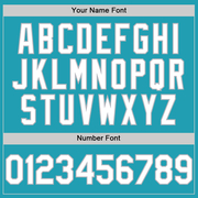 Custom Teal White-Gray Mesh Authentic Throwback Baseball Jersey