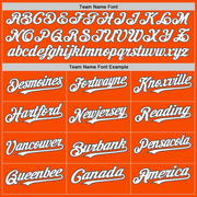Custom Orange White-Steel Gray 3 Colors Arm Shapes Authentic Baseball Jersey