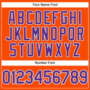Custom Orange Purple-White Performance T-Shirt