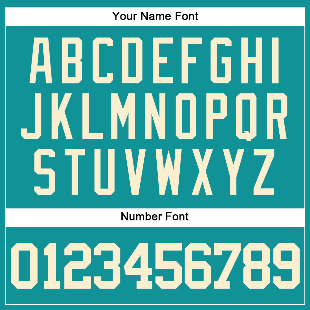 Custom Teal Cream Authentic Baseball Jersey