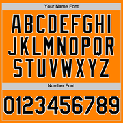 Custom Bay Orange Black-White Line Authentic Baseball Jersey