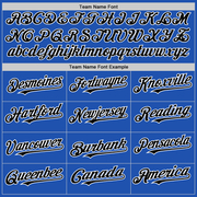 Custom Thunder Blue Black-White Line Authentic Baseball Jersey