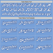 Custom Light Blue Royal-White Authentic Baseball Jersey