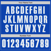 Custom Thunder Blue White-Light Blue Authentic Baseball Jersey