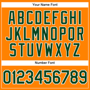 Custom Bay Orange Green-White Authentic Baseball Jersey