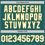 Custom Teal White-Gold Line Authentic Baseball Jersey