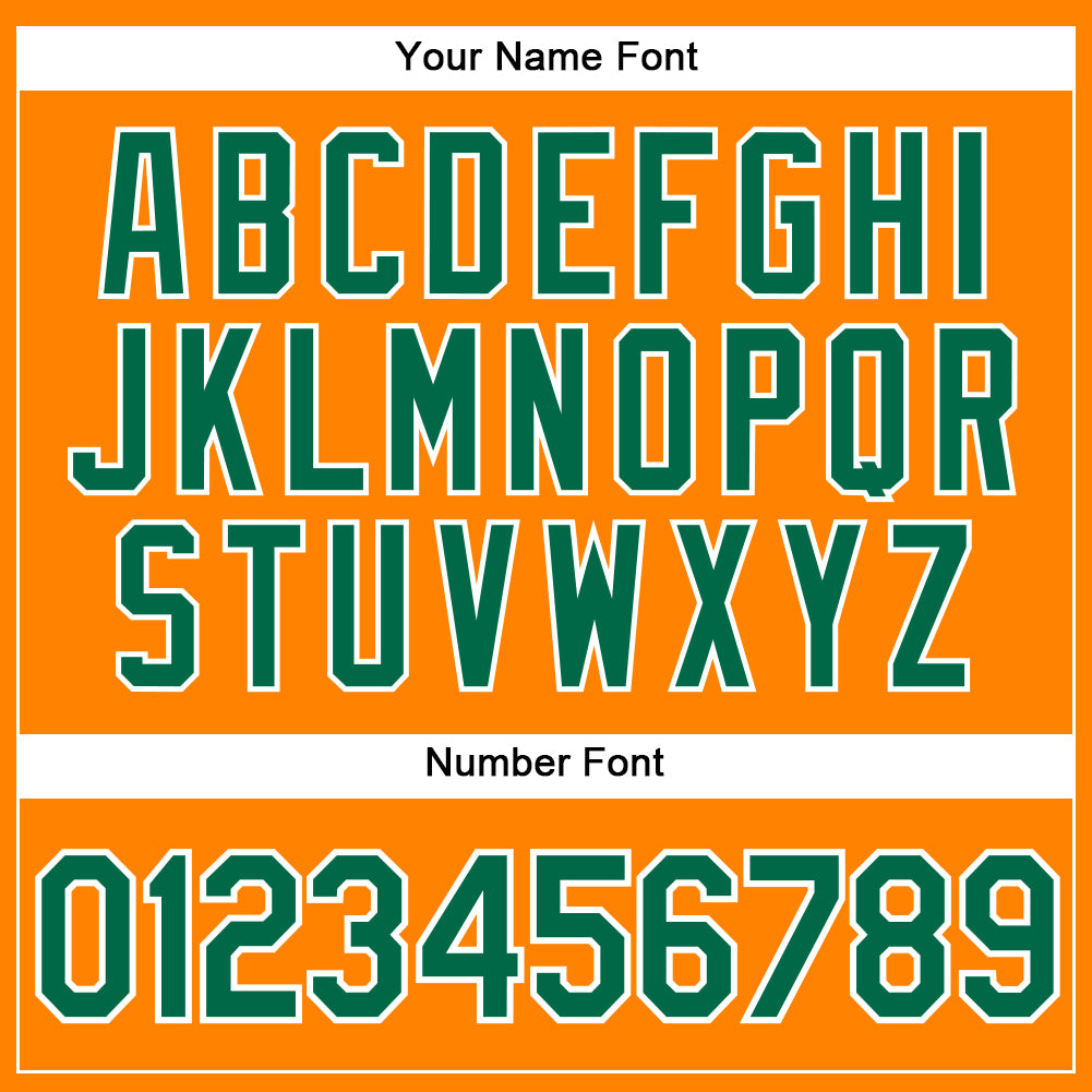 Custom Bay Orange Kelly Green-White Authentic Baseball Jersey