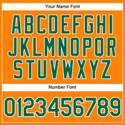 Custom Bay Orange Kelly Green-White Authentic Baseball Jersey