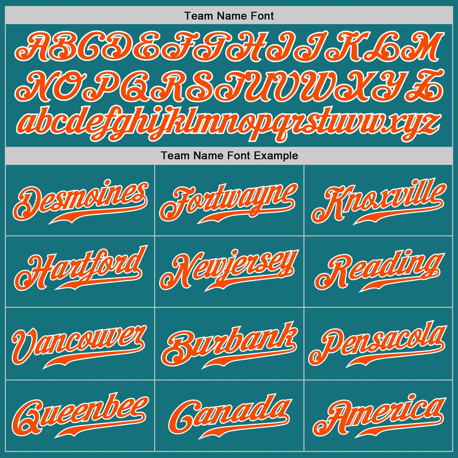 Custom Teal Orange-White Authentic Baseball Jersey