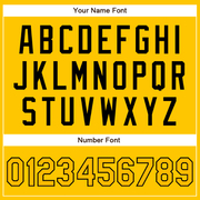 Custom Yellow Gold-Black Authentic Baseball Jersey