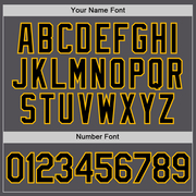 Custom Steel Gray Black-Gold Performance T-Shirt