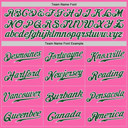 Custom Pink Green-White Authentic Baseball Jersey