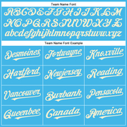 Custom Sky Blue Cream Authentic Baseball Jersey