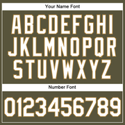 Custom Olive White-Old Gold Authentic Salute To Service Baseball Jersey