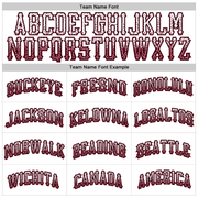 Custom White Crimson-Black Authentic Drift Fashion Baseball Jersey