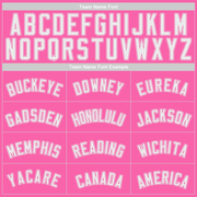 Custom Pink White Authentic Baseball Jersey