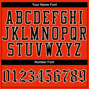 Custom Orange Black-Cream Authentic Baseball Jersey