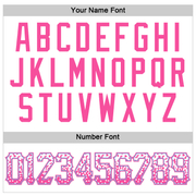 Custom White Pink-Light Blue Authentic Drift Fashion Baseball Jersey