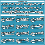 Custom Panther Blue White-Black Authentic Baseball Jersey