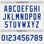 Custom White Royal Authentic Baseball Jersey