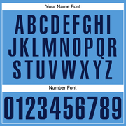 Custom Powder Blue Navy Authentic Baseball Jersey