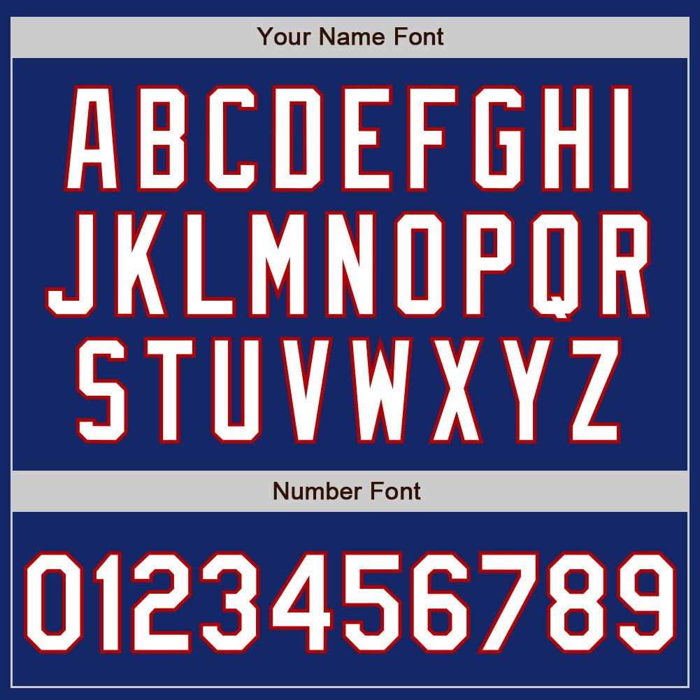 Custom Royal White-Red Authentic Baseball Jersey