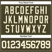 Custom Olive Cream Authentic Salute To Service Baseball Jersey