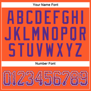 Custom Orange Purple-White Authentic Drift Fashion Baseball Jersey