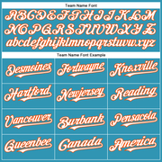 Custom Panther Blue White-Orange Authentic Baseball Jersey