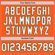 Custom Orange White-Green Mesh Authentic Throwback Baseball Jersey