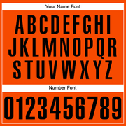 Custom Orange Black Authentic Baseball Jersey