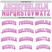 Custom White Pink-Light Blue Authentic Drift Fashion Baseball Jersey