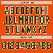 Custom Orange Green-White Authentic Baseball Jersey