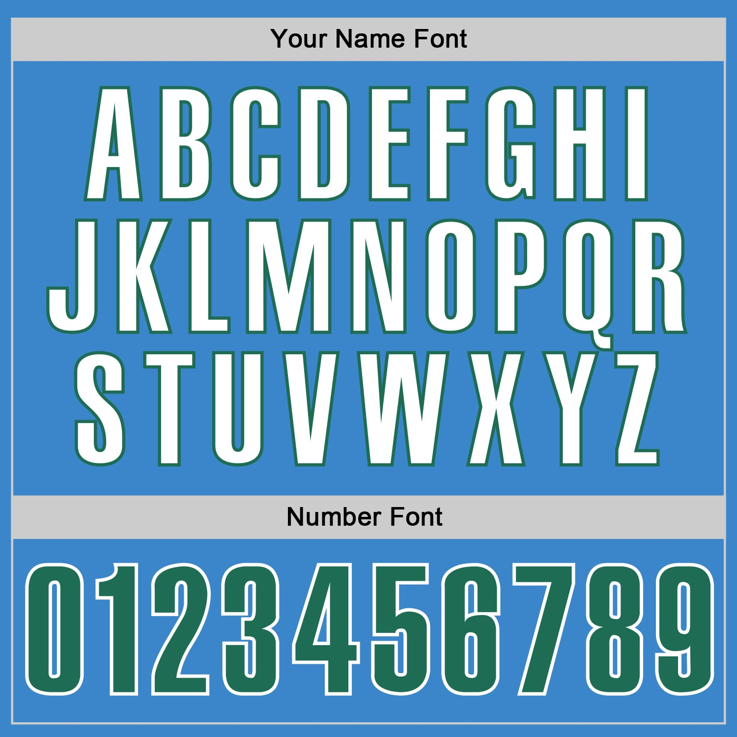 Custom Powder Blue Kelly Green-White Authentic Baseball Jersey