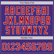 Custom Purple Red-White Authentic Baseball Jersey
