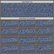 Custom Steel Gray Royal-Gray Authentic Baseball Jersey