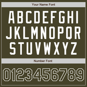 Custom Olive White Authentic Salute To Service Baseball Jersey