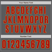 Custom Steel Gray Red-Old Gold Authentic Baseball Jersey