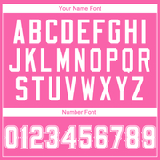 Custom Pink White Authentic American Flag Fashion Baseball Jersey