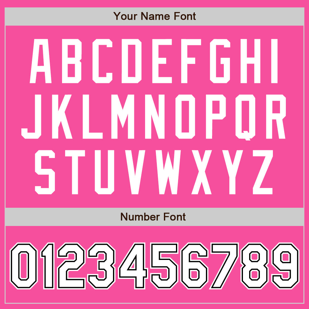 Custom Pink White-Black Authentic Baseball Jersey