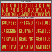 Custom Steel Gray Red-Old Gold Authentic Baseball Jersey